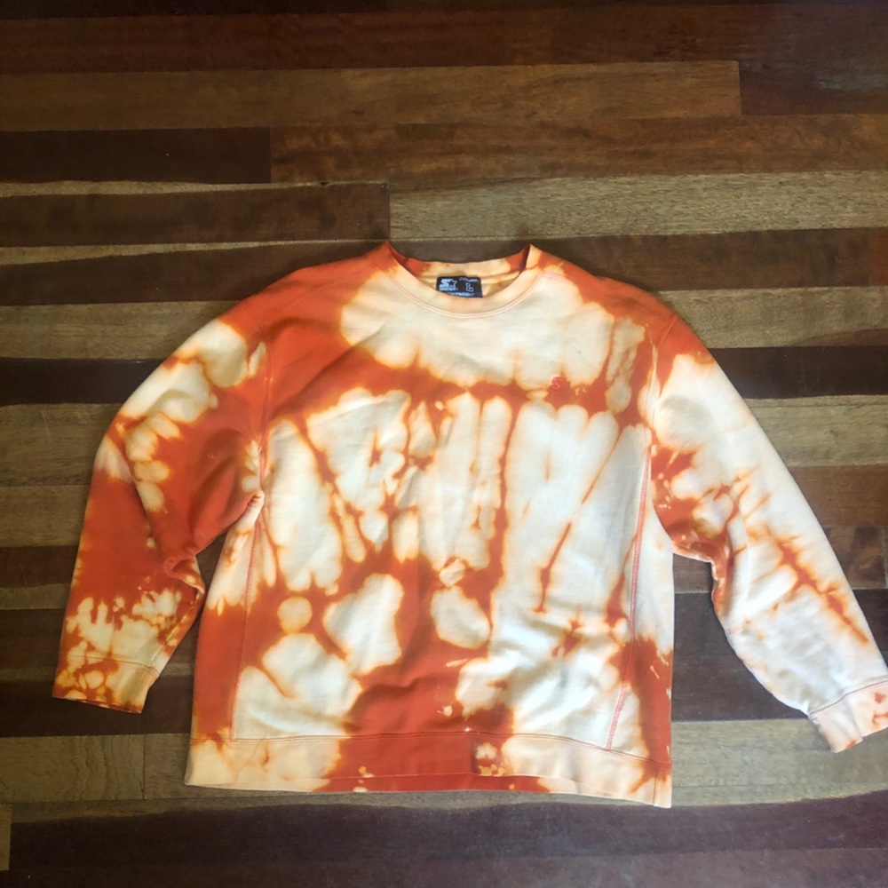 Bleach dyed vintage STARTER Crewneck